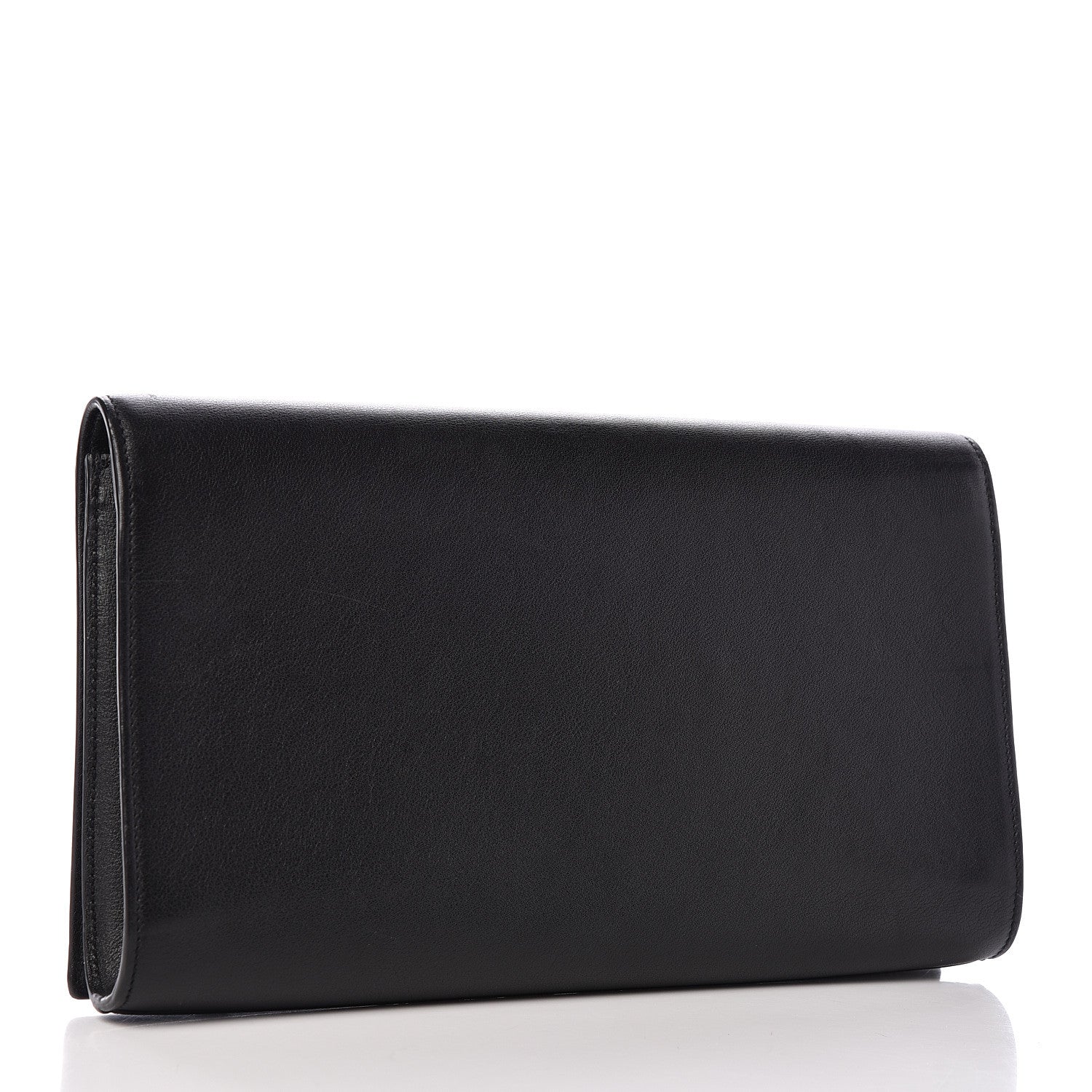 Saint Laurent Calfskin Monogram Large Belle De Jour Clutch Black 3 of 9
