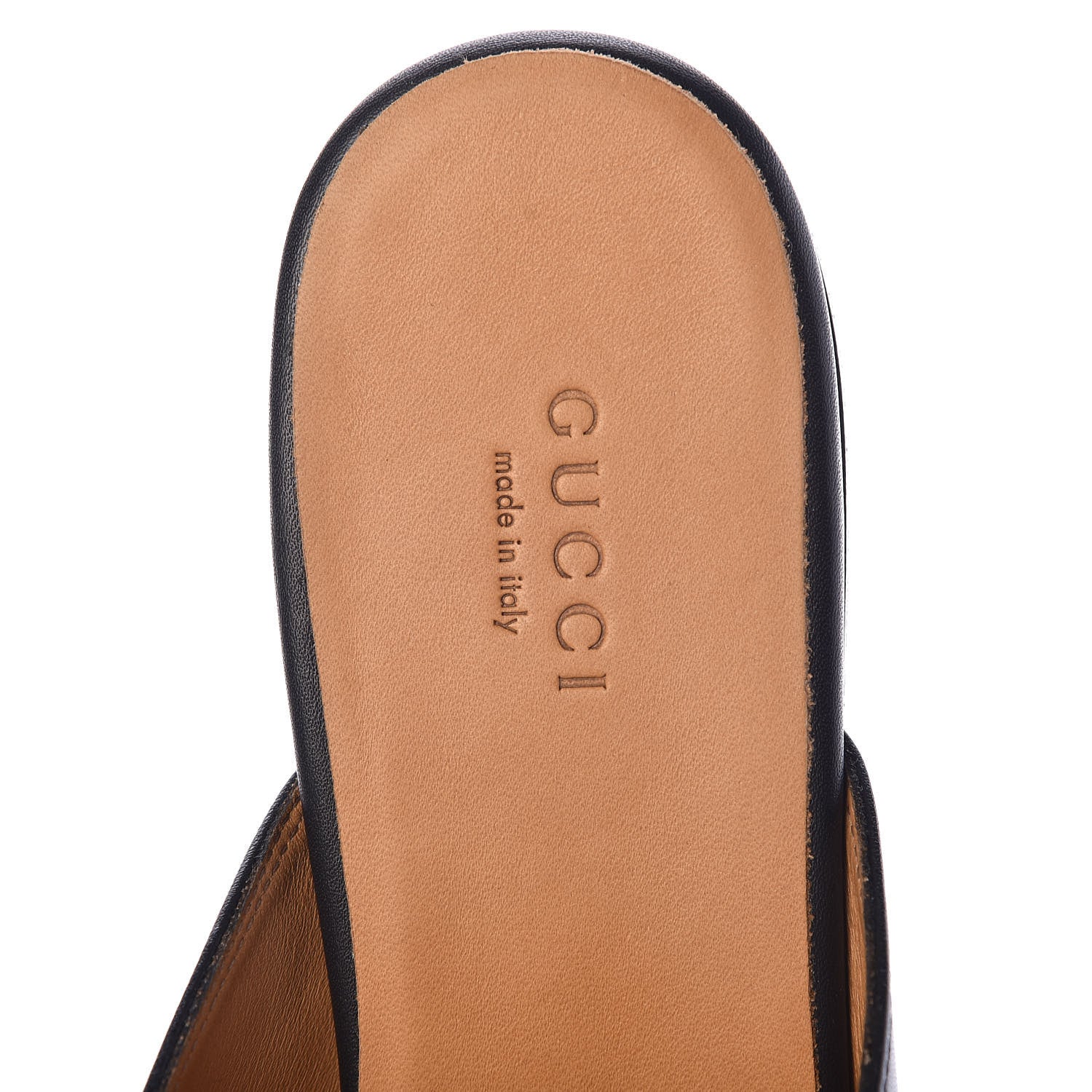 Gucci Calfskin Womens Princetown Slippers 38.5 Black 5 of 8