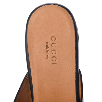 Gucci Calfskin Womens Princetown Slippers 38.5 Black 5 of 8