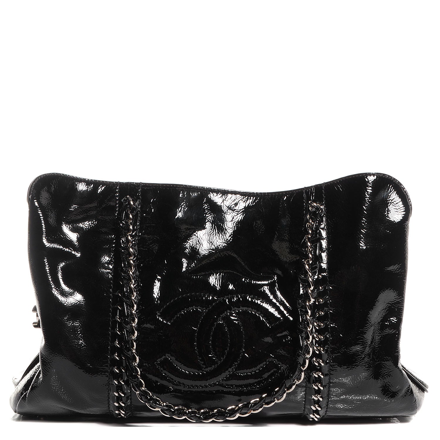 Chanel Patent Calfskin Large Luxe Ligne Tote Black 1 of 7