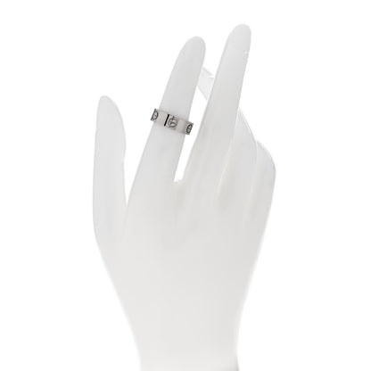 Cartier 18K White Gold 5.5mm LOVE Ring 49 4.75 2 of 5
