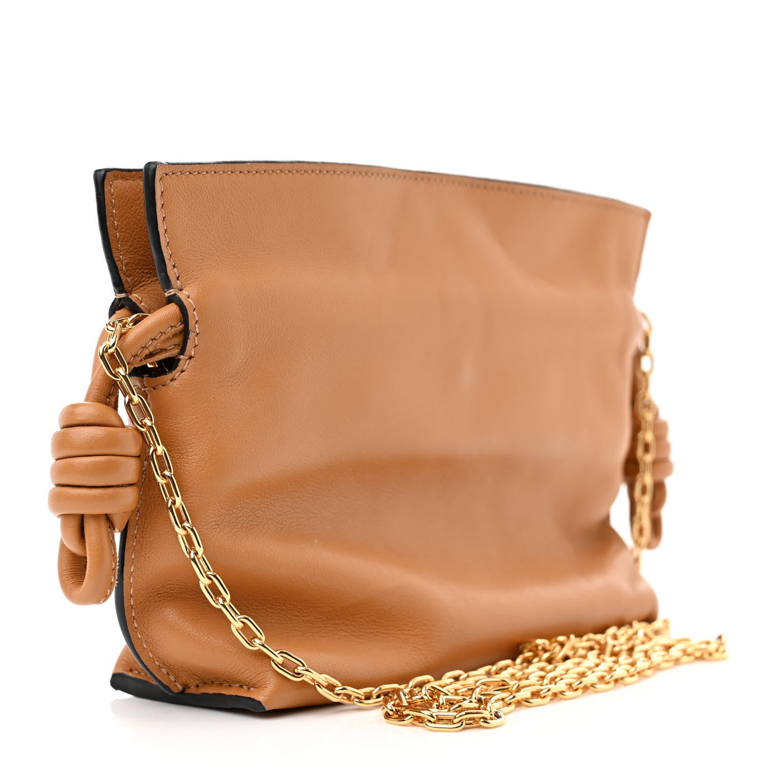 Loewe Calfskin Nano Flamenco Knot Clutch Warm Desert 3 of 9