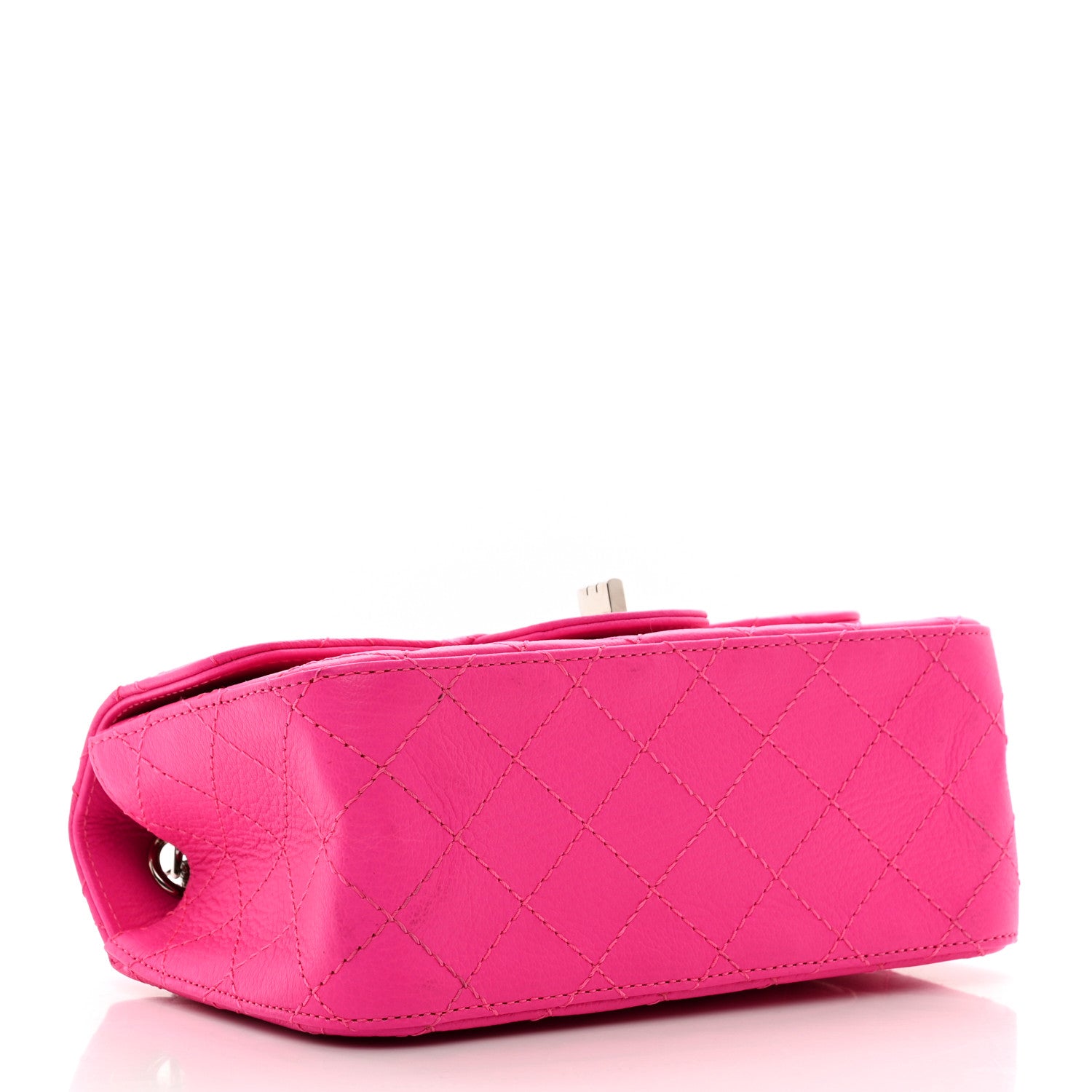 Chanel Goatskin Quilted 2.55 Reissue Mini Flap Fluorescent Pink 4 of 11