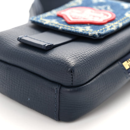 Louis Vuitton X NIGO Denim Monogram Flat Double Phone Pouch 9 of 9