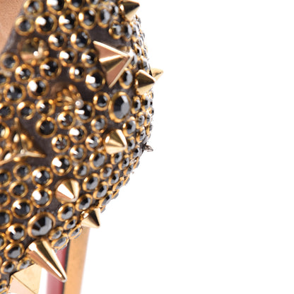Christian Louboutin Potpourri Strass Pigalli 120 Pumps 39.5 Hematite Gold 15 of 17