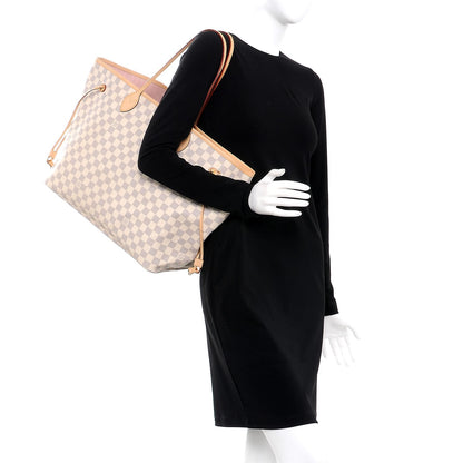 Louis Vuitton Damier Azur Neo Neverfull GM Rose Ballerine 2 of 7