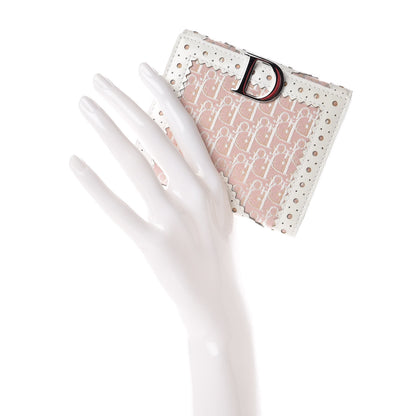 Christian Dior Monogram Compact Wallet Rose Clair 2 of 14
