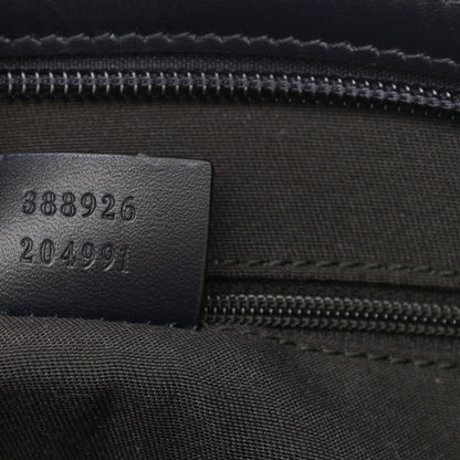 Gucci GG Supreme Monogram Web Flat Messenger Bag Navy 7 of 8