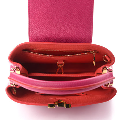 Louis Vuitton Taurillon Capucines BB Hibiscus Flamingo 5 of 10