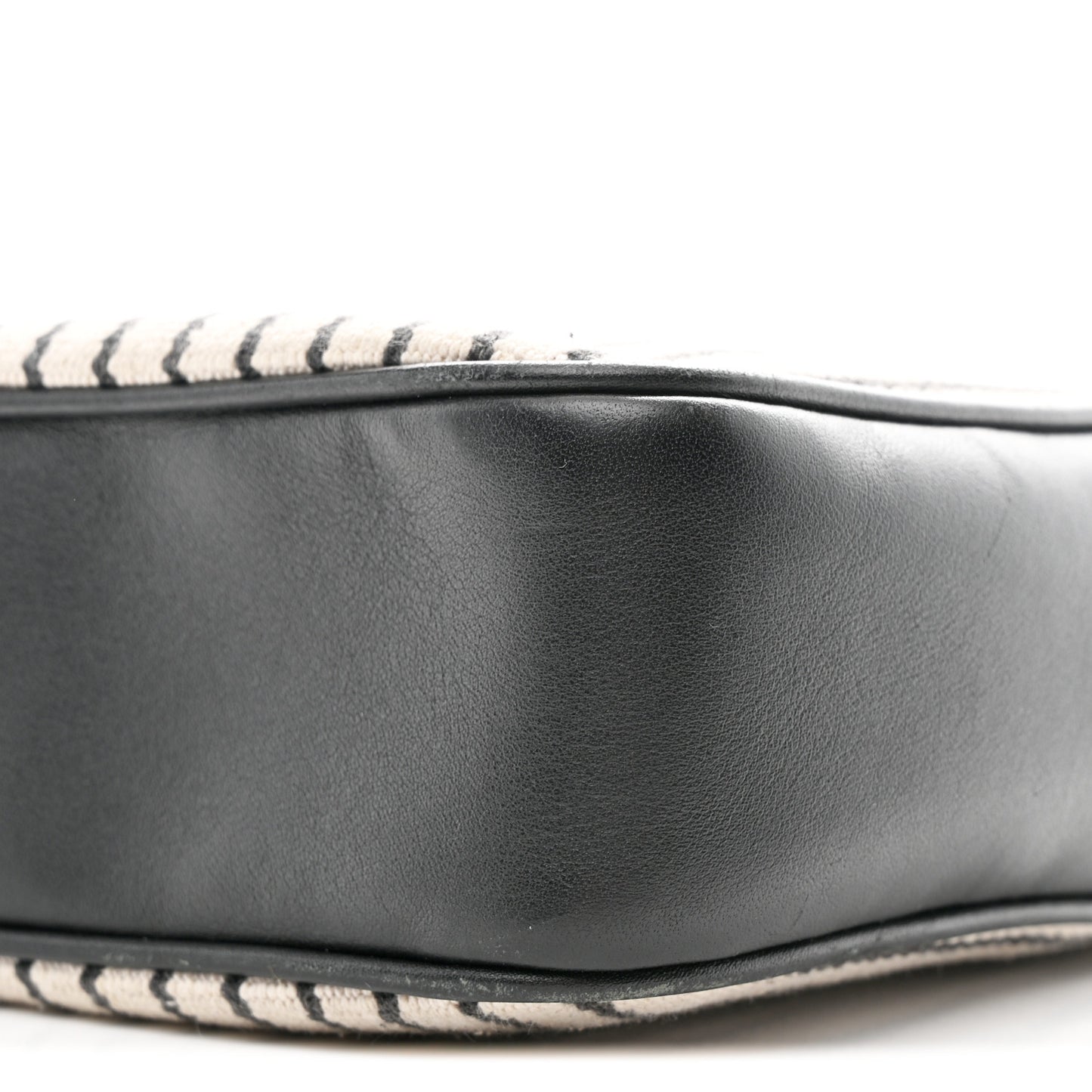 Canvas Calfskin Monogram Lou Camera Bag Black Grey Cream