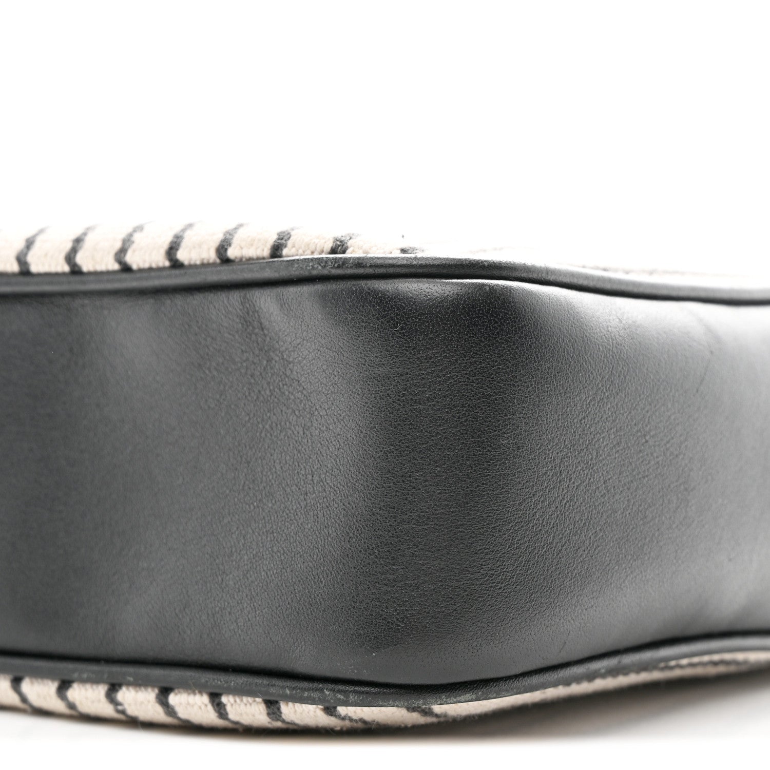 Saint Laurent Canvas Calfskin Monogram Lou Camera Bag Black Grey Cream 10 of 12