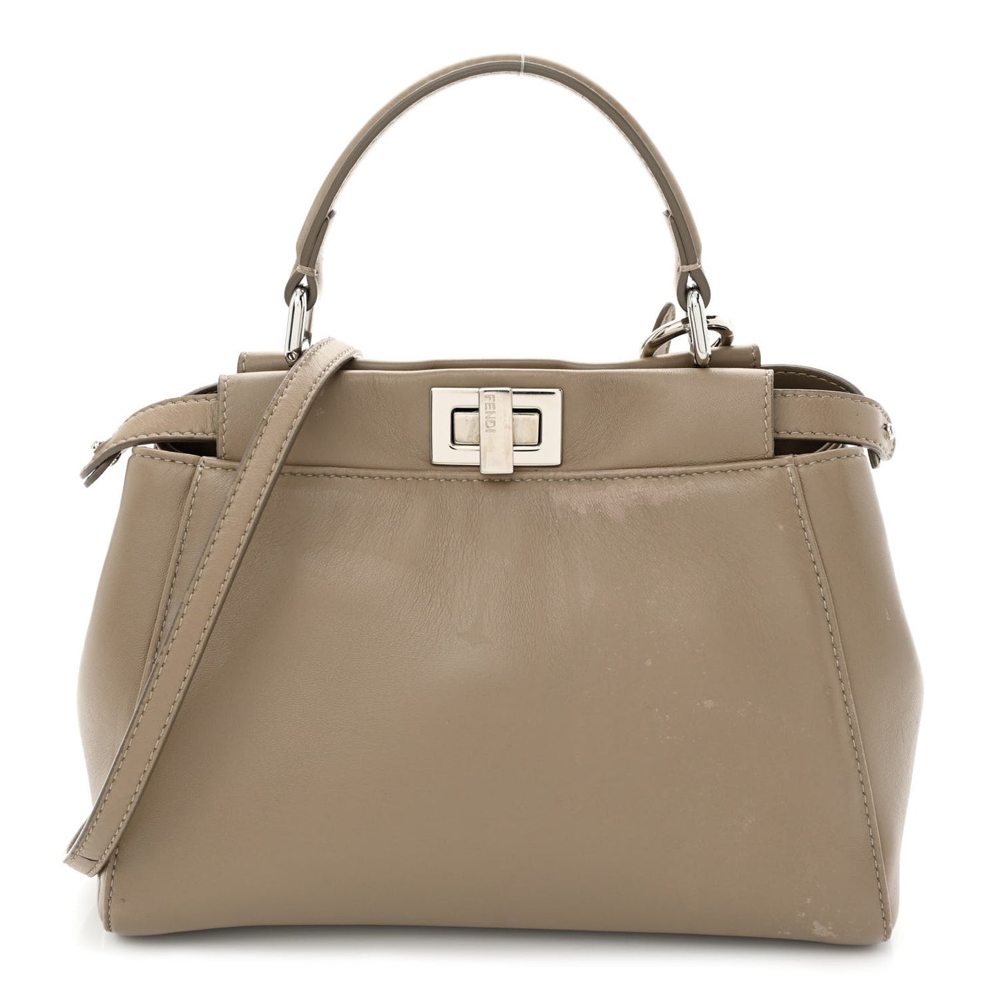 Nappa Mini Peekaboo Iconic Satchel Tortora