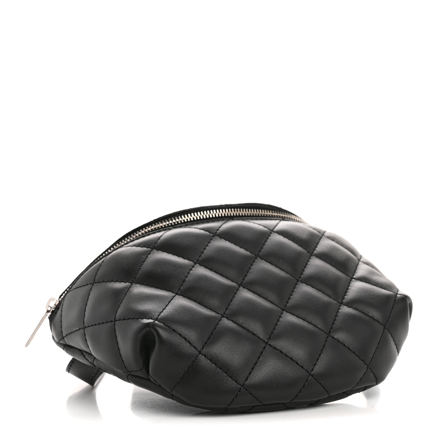 Chanel Calfskin Quilted Uniform Waist Belt Bag Black 4 of 10
