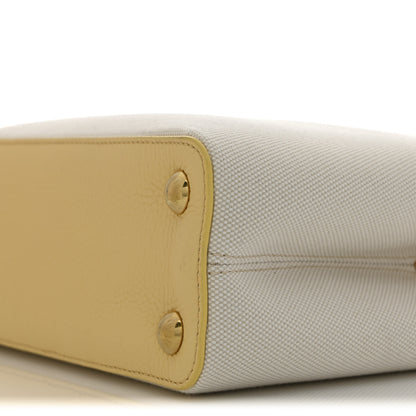 Louis Vuitton Canvas Taurillon Capucines BB Plume Yellow 9 of 9