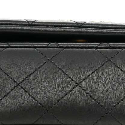Chanel Lambskin Quilted Crystal CC Mini Flap Black 13 of 14