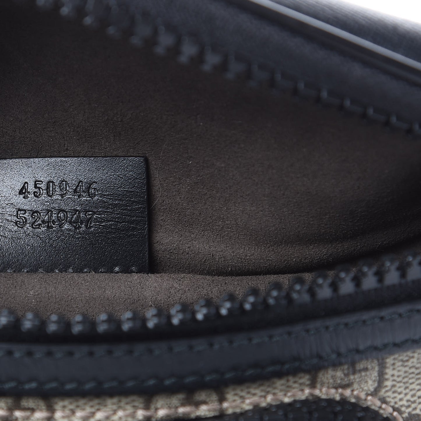 GG Supreme Monogram Belt Bag Black