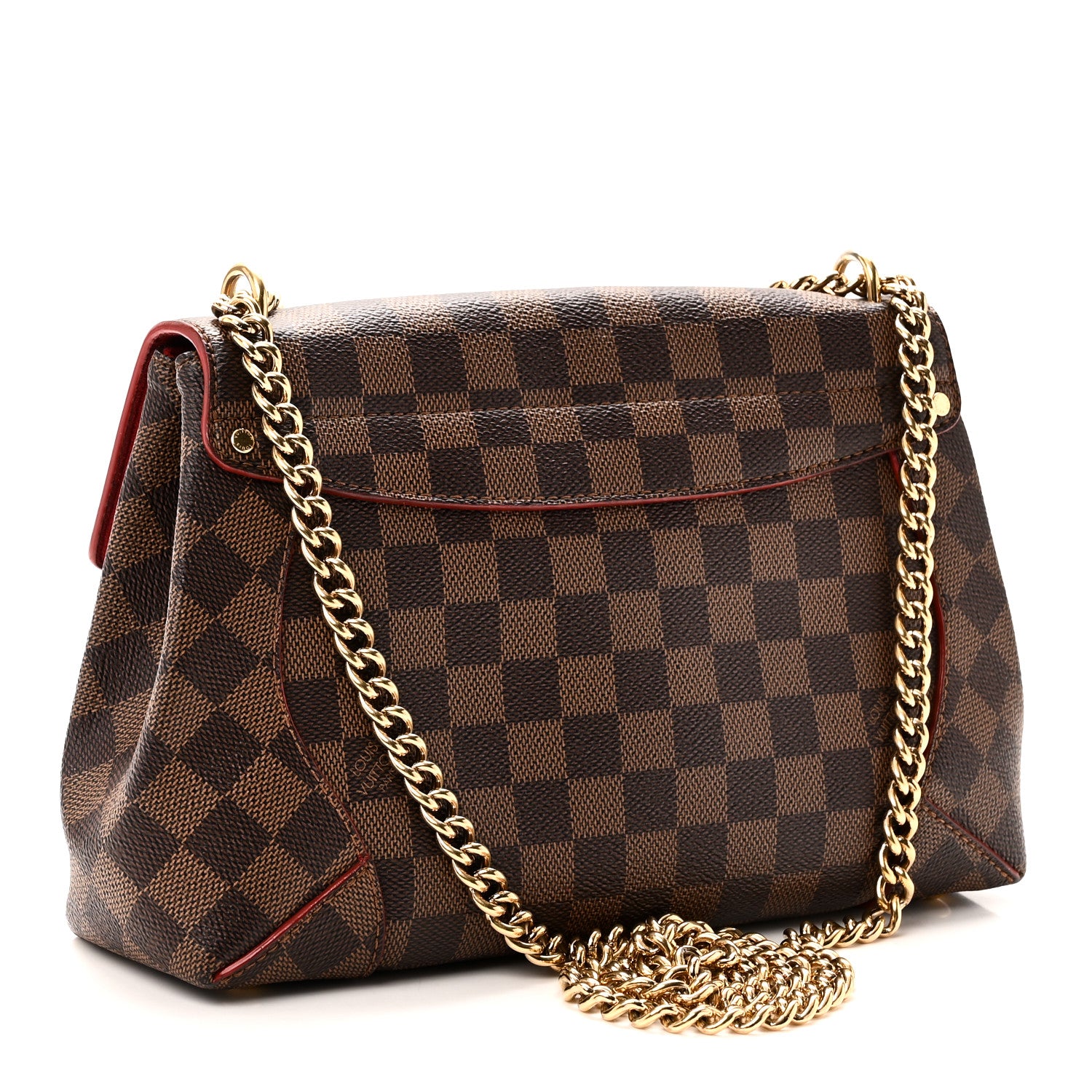 Louis Vuitton Damier Ebene Caissa Clutch Cherry 3 of 9