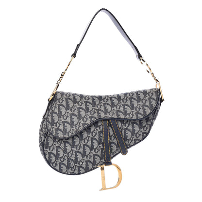 Christian Dior Monogram Saddle Bag Blue 1 of 9