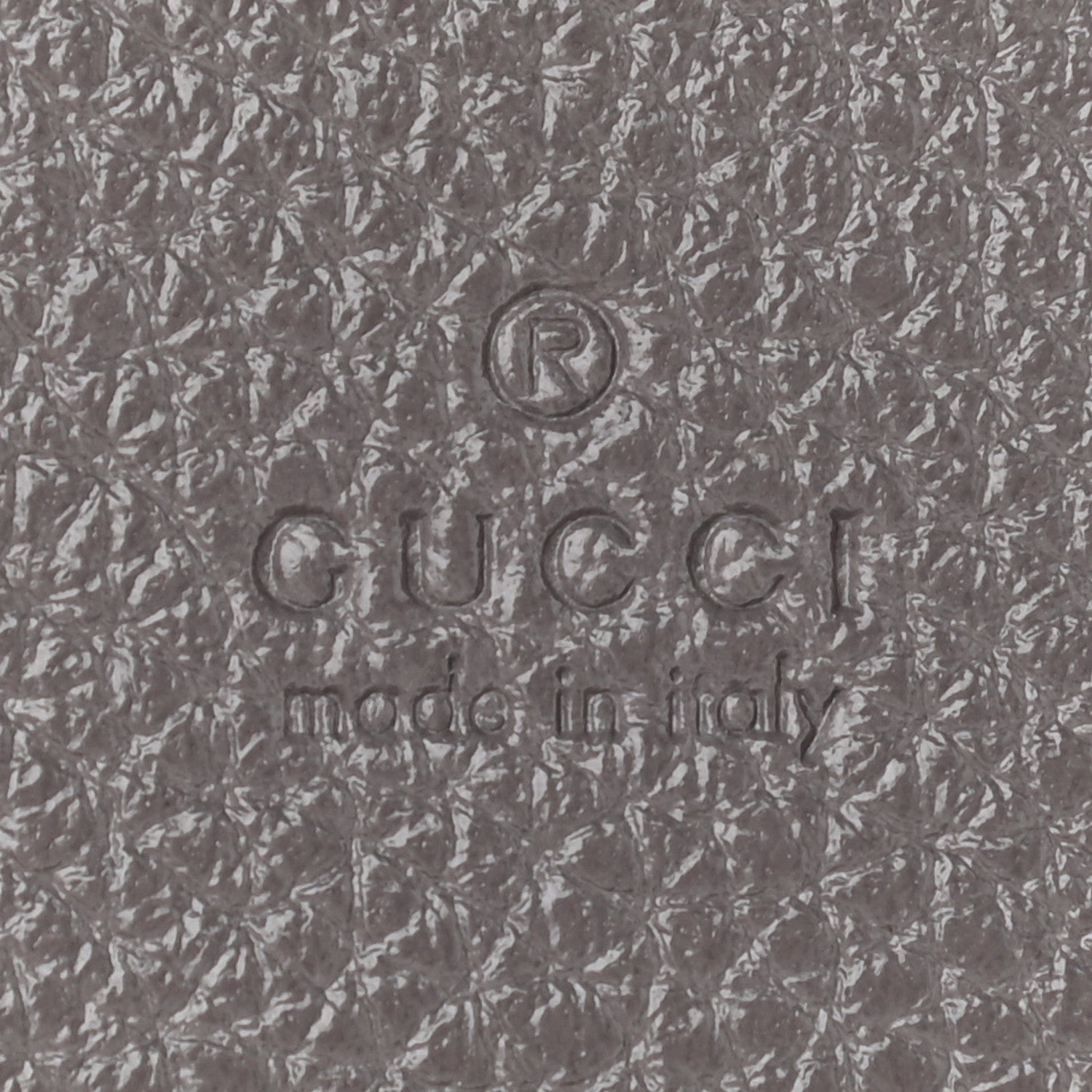Gucci Grainy Calfskin Zumi Chain Card Case Wallet Dusty Grey 6 of 8