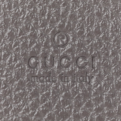 Gucci Grainy Calfskin Zumi Chain Card Case Wallet Dusty Grey 6 of 8