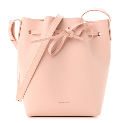Mansur Gavriel Saffiano Mini Bucket Bag Dahlia 1 of 9