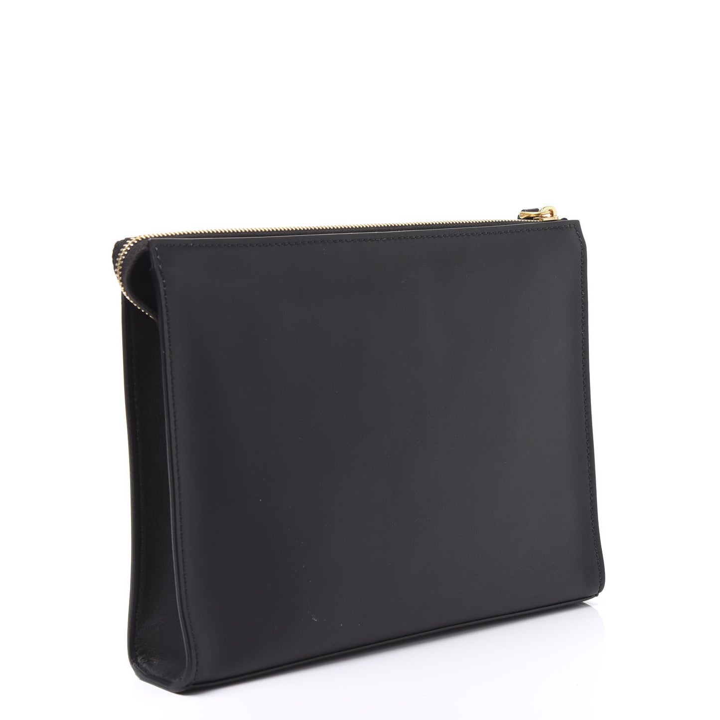 Vitello Grace Studded Karligraphy Pouch Black