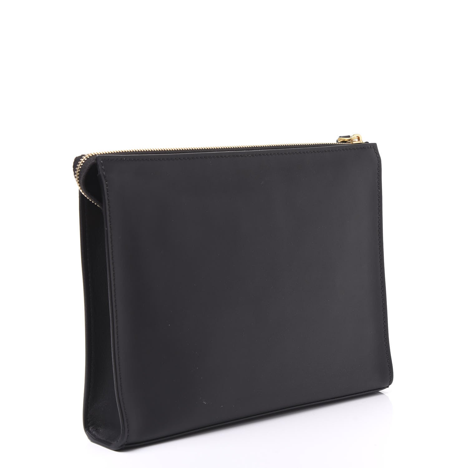 Fendi Vitello Grace Studded Karligraphy Pouch Black 2 of 9