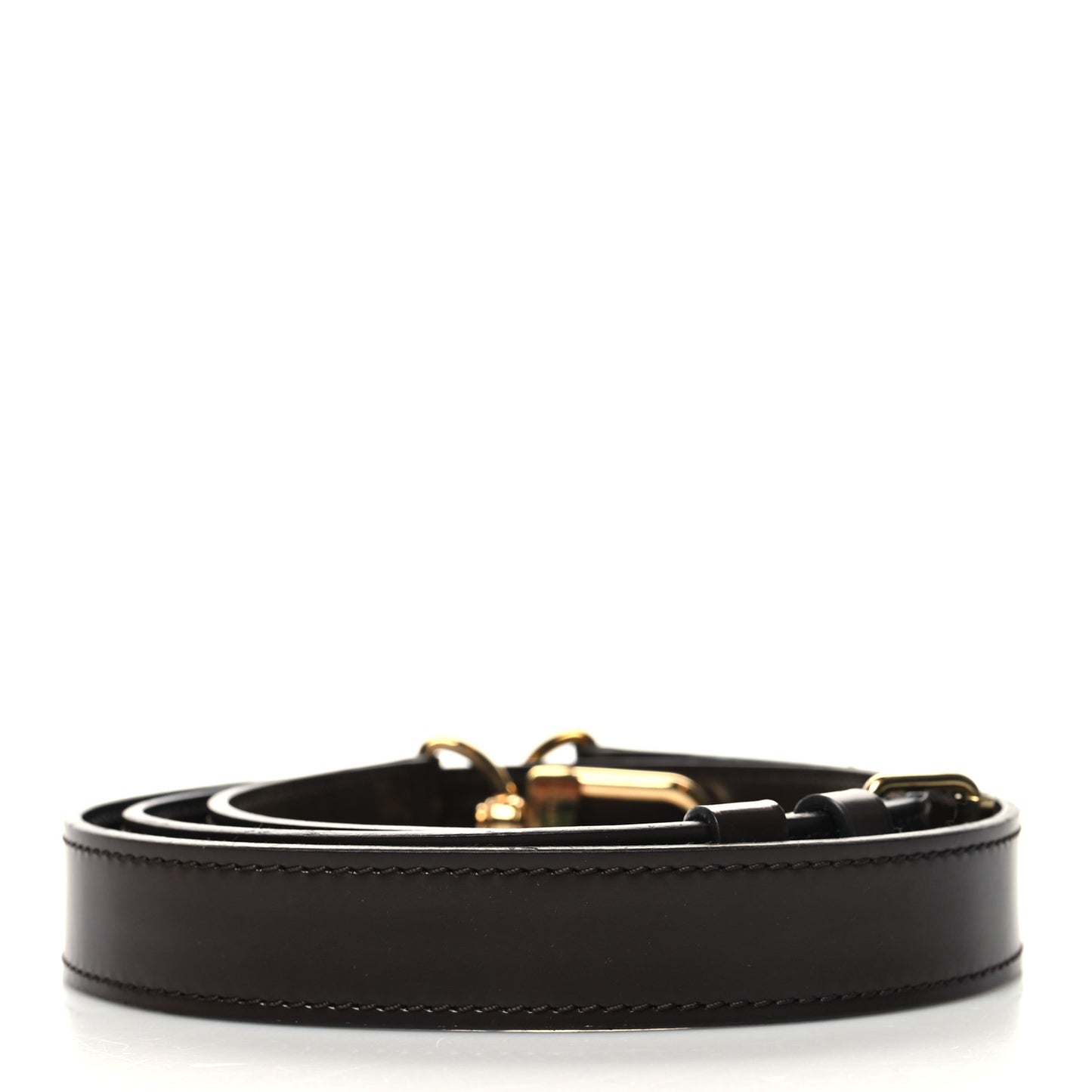 Calfskin Adjustable Speedy Bandouliere Shoulder Strap Brown
