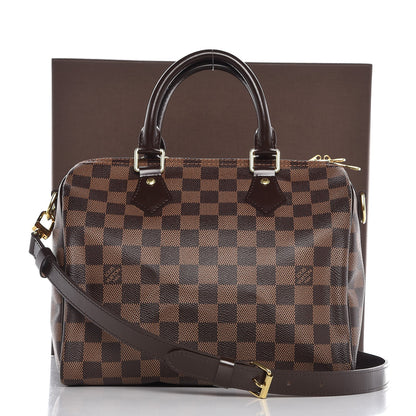 Louis Vuitton Damier Ebene Speedy Bandouliere 25 10 of 10