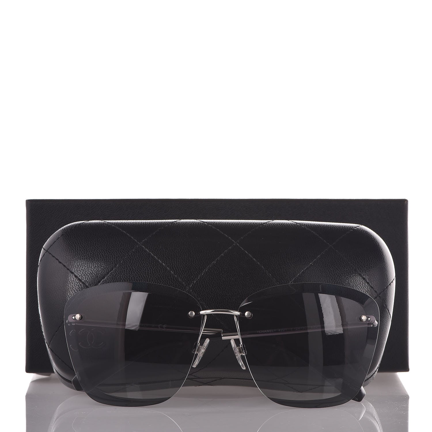 Chanel Butterfly Spring Sunglasses 4221 Dark Silver Grey 9 of 9