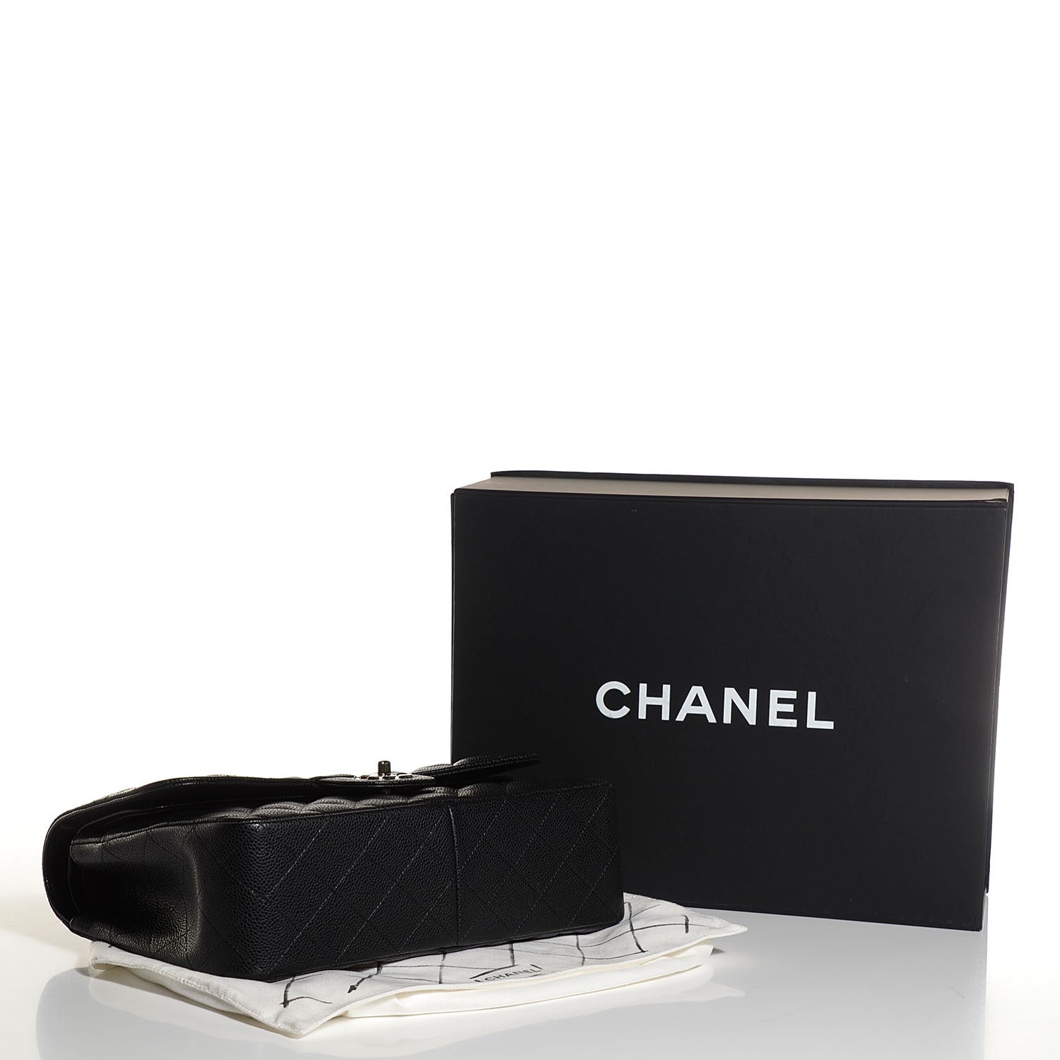 Chanel Caviar Quilted Jumbo Double Flap Black 4 of 7