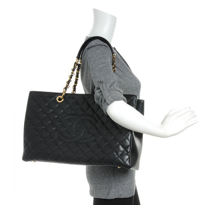 Chanel Caviar XL Grand Shopping Tote GST Black 2 of 7