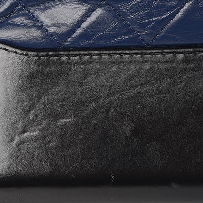 Chanel Aged Calfskin Quilted Medium Gabrielle Hobo Navy Black 10 of 10