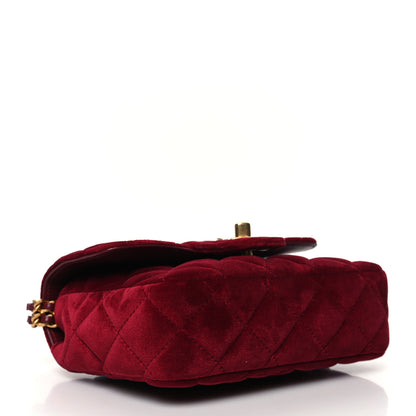 Chanel Velvet Enamel Mini Flap Red 4 of 12