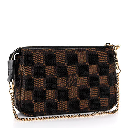 Louis Vuitton Damier Paillettes Mini Pochette Accessories Black 2 of 11