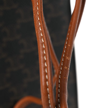 Celine Triomphe Canvas Lambskin Phone Pouch With Flap Tan 12 of 13
