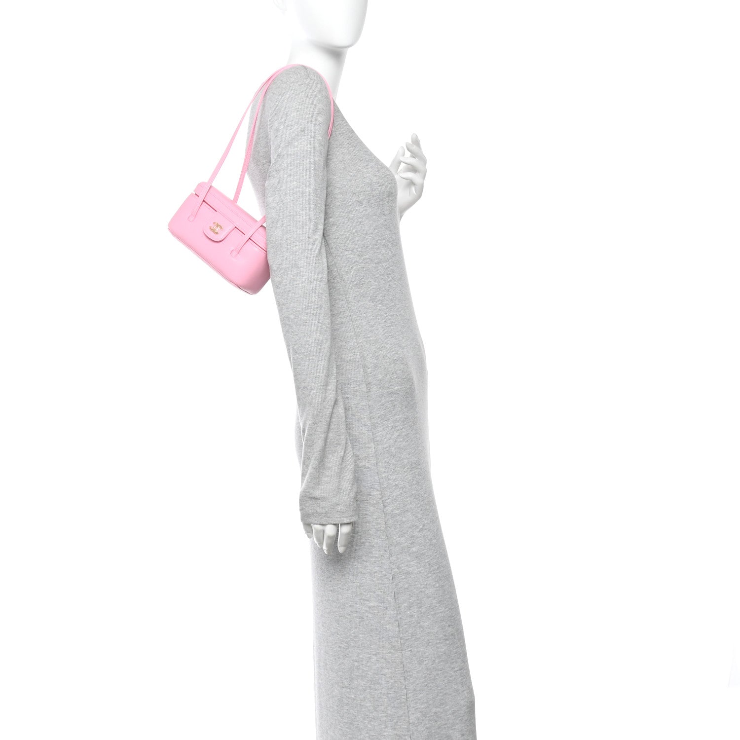 Chanel Shiny Caviar Preppy Coco Long Vanity With Strap Rose 2 of 12