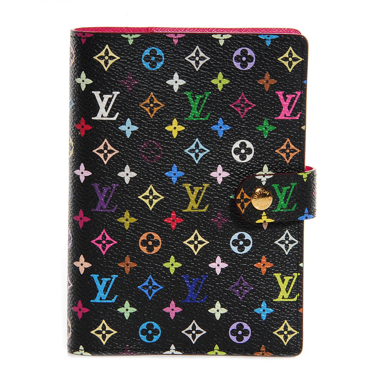 Monogram Multicolor Small Ring Agenda Cover Black Grenade