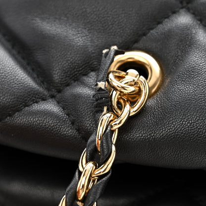 Salvatore Ferragamo Calfskin Quilted Vara Bow Chain Tote Black 12 of 13