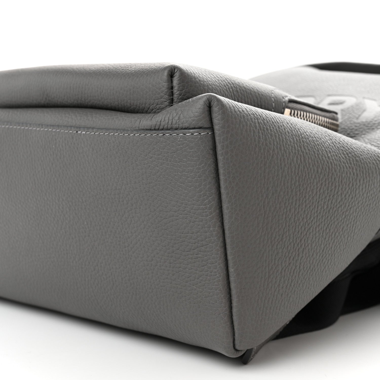 Burberry Calfskin Logo Embossed Backpack Charcoal Grey 11 of 11