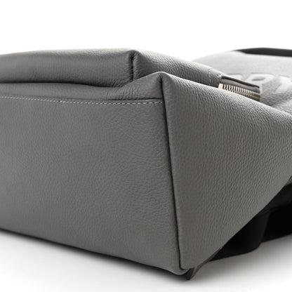 Burberry Calfskin Logo Embossed Backpack Charcoal Grey 11 of 11