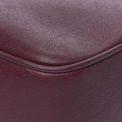 Saint Laurent Lambskin Monogram Lou Camera Bag Burgundy 12 of 14