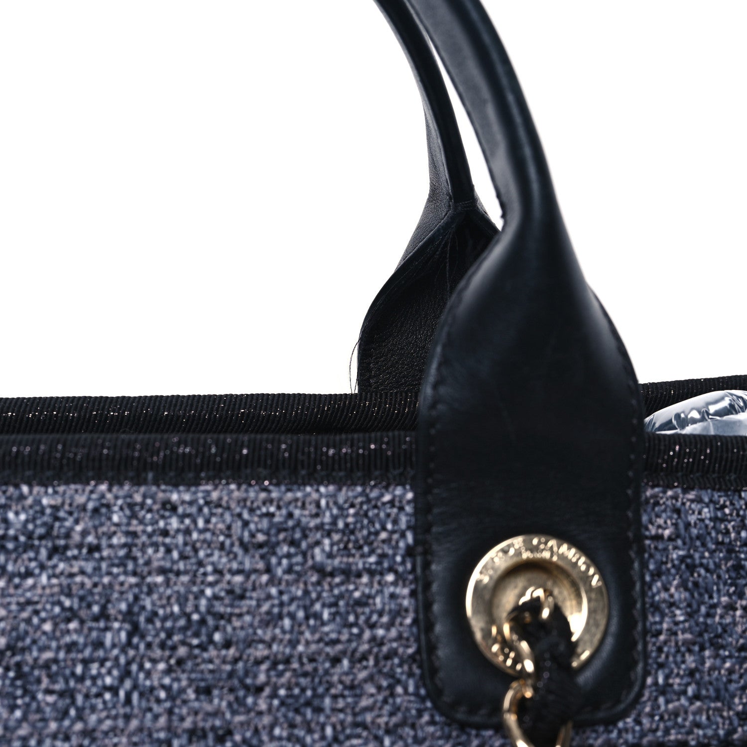 Chanel Lurex Boucle Medium Deauville Tote Black 12 of 12