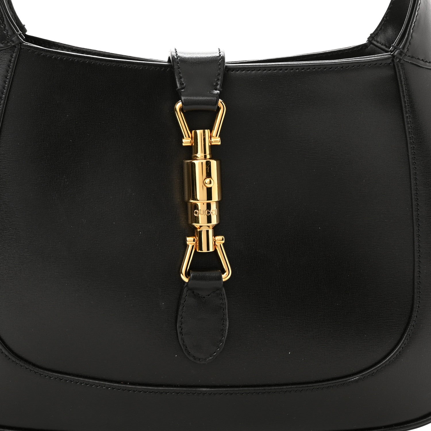 Gucci Boarded Dyana Lux Calfskin Small Jackie 1961 Hobo Black 8 of 11