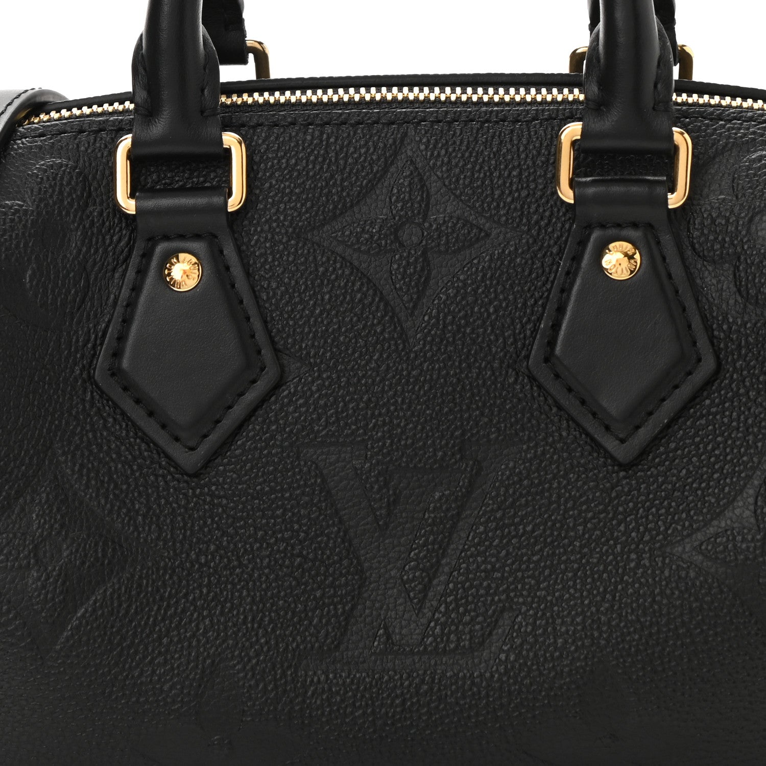 Louis Vuitton Empreinte Monogram Giant Speedy Bandouliere 20 Black 8 of 10