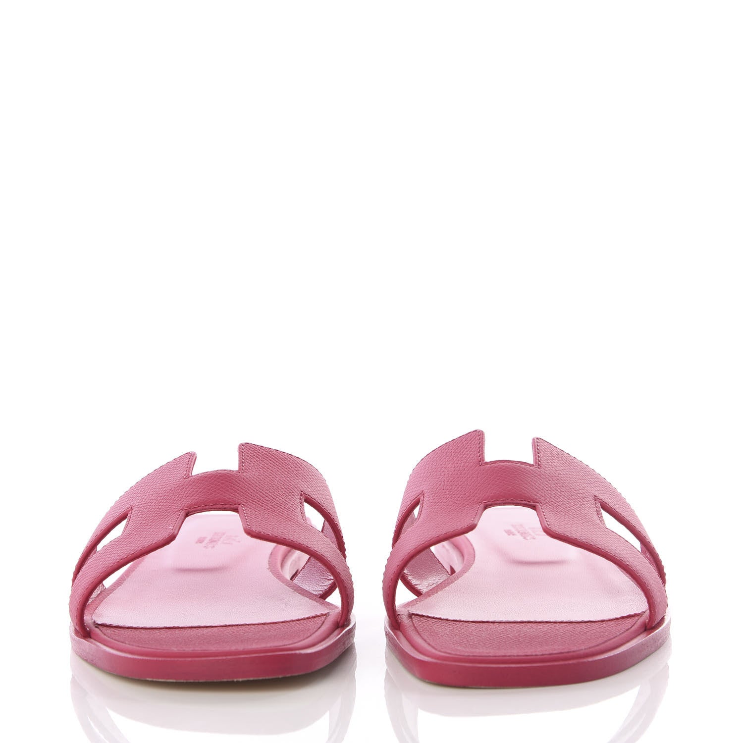 Hermes Epsom Oran Sandals 38 Rouge Azalee 2 of 10