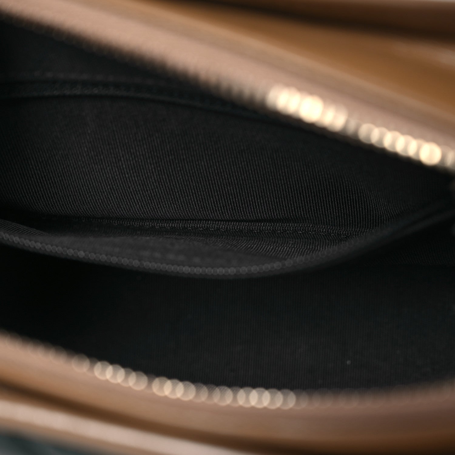 Chanel Aged Calfskin Chevron Quilted Small Gabrielle Hobo Green Navy Blue 6 of 15