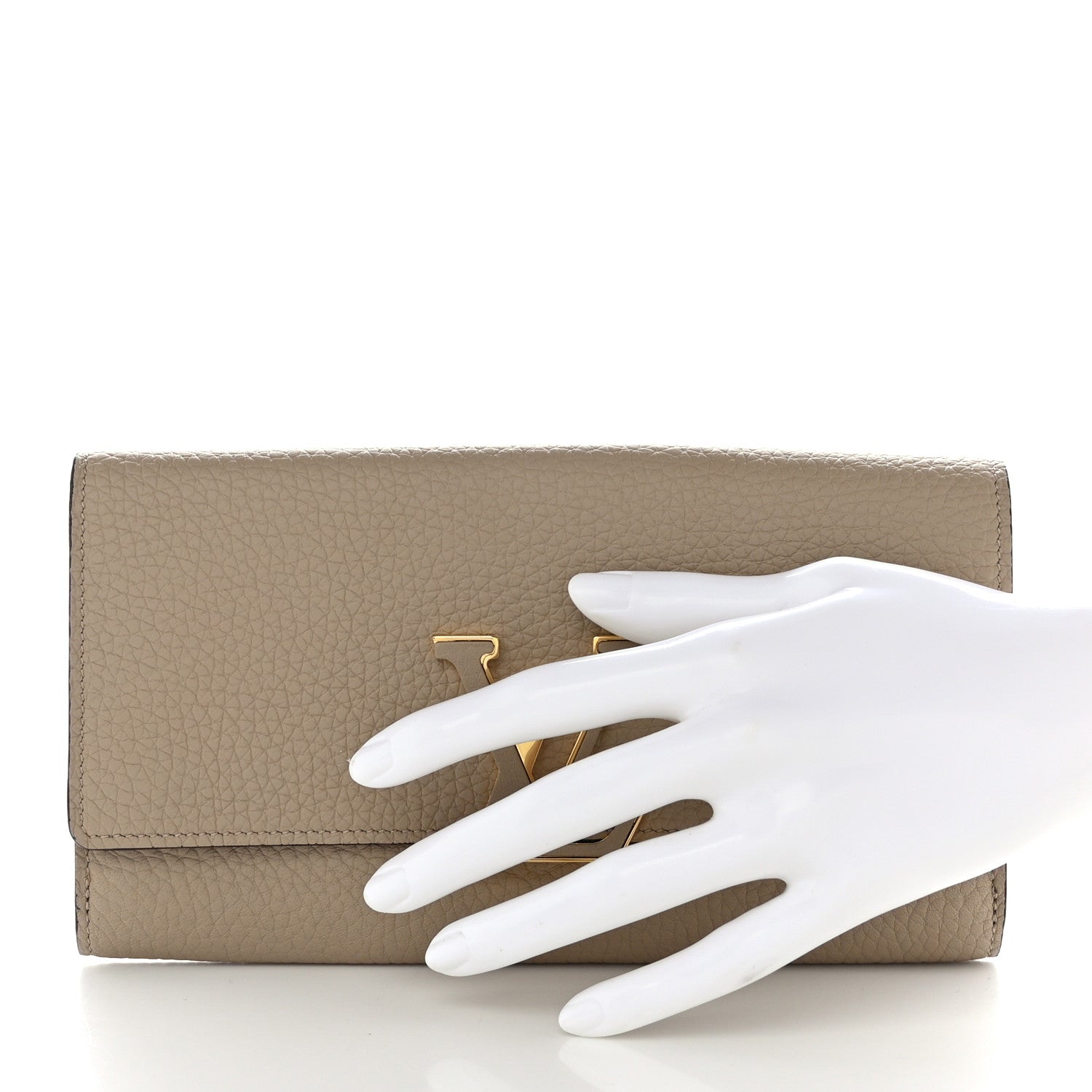 Louis Vuitton Taurillon Capucines Wallet Galet 2 of 8