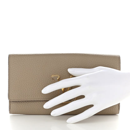 Louis Vuitton Taurillon Capucines Wallet Galet 2 of 8