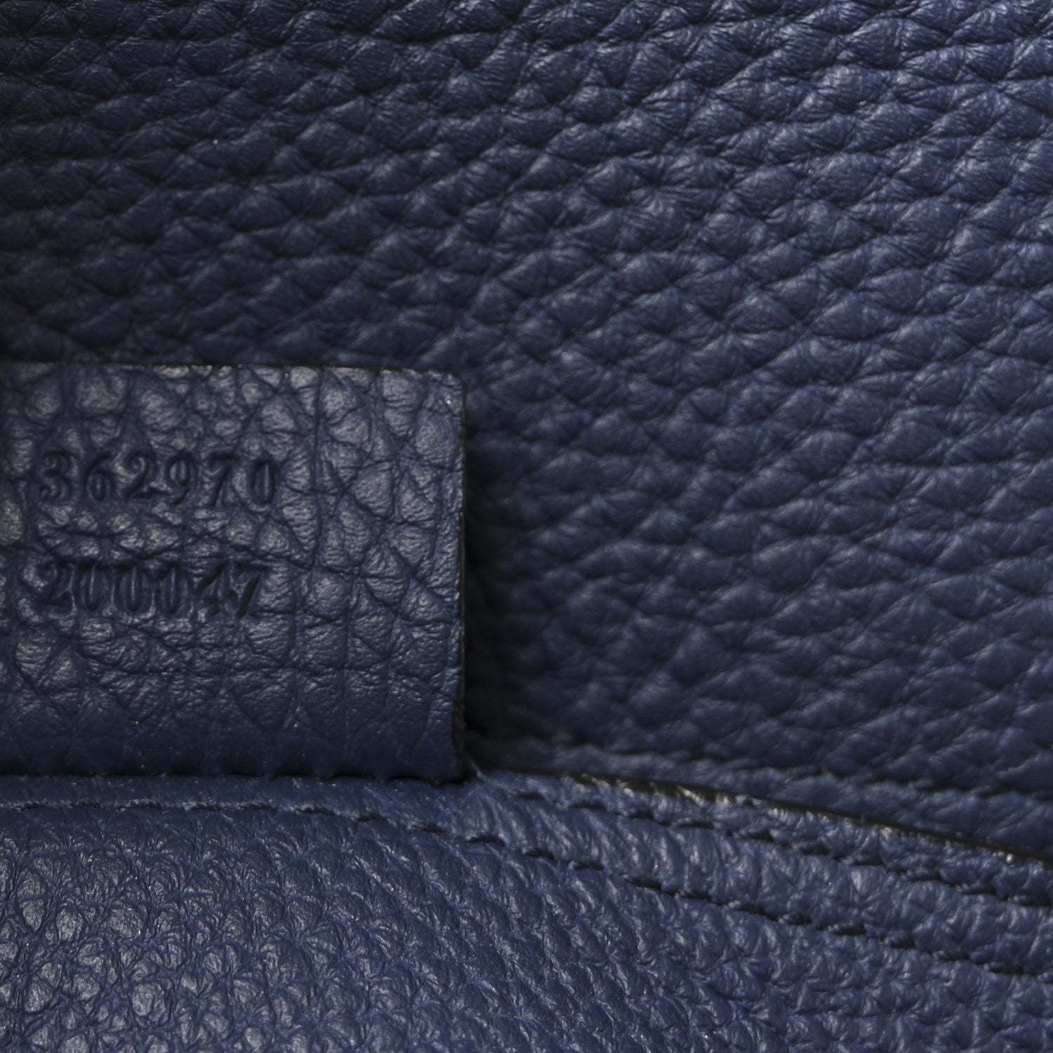 Gucci Soft Calfskin Medium Jackie Top Handle Bag Classic Blue Marine 7 of 10